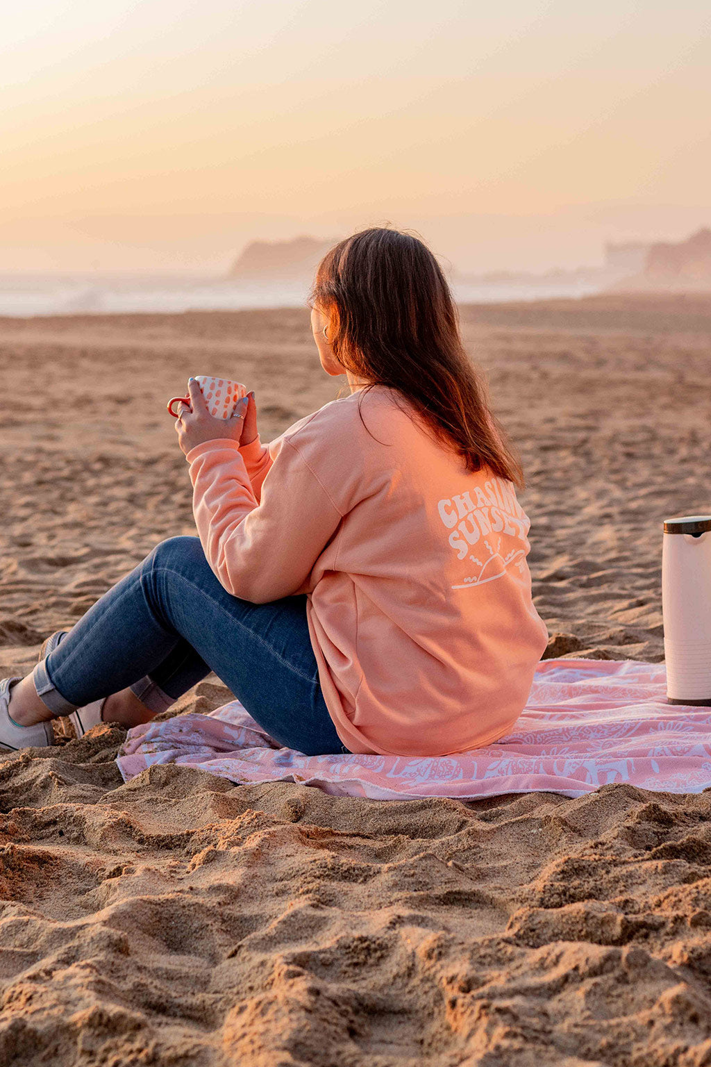 Crewneck "Chasing Sunset" Damasco