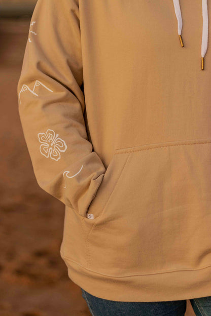 Hoodie "Love Nature" Beige