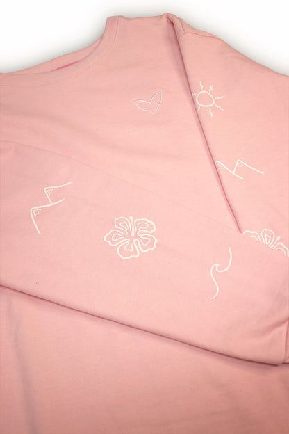 Crewneck "Love Nature" Rosado