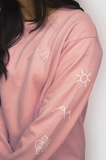 Crewneck "Love Nature" Rosado