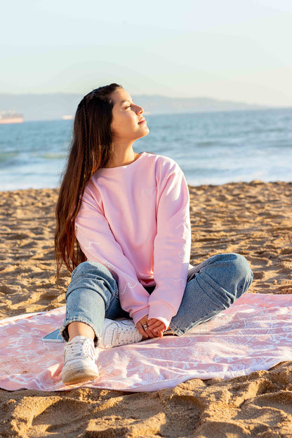Crewneck "Love Nature" Rosado