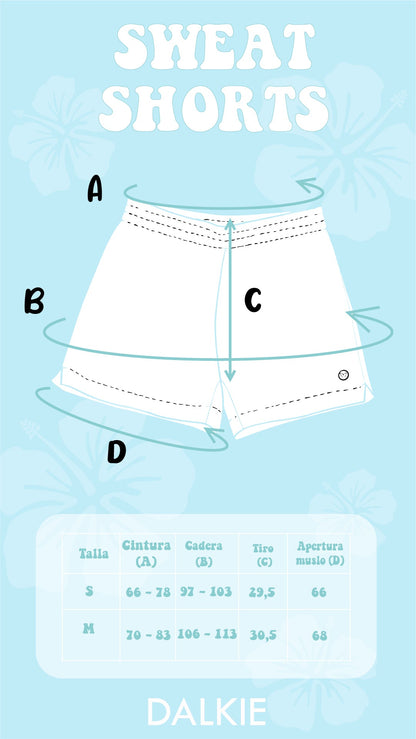 Sweat Short Franela Black