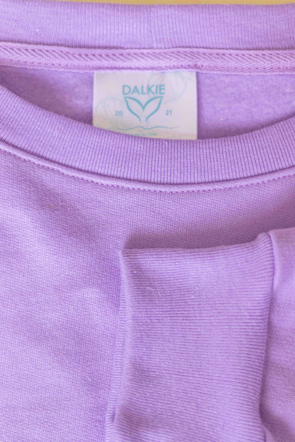 Crewneck "Happy Life" Lila